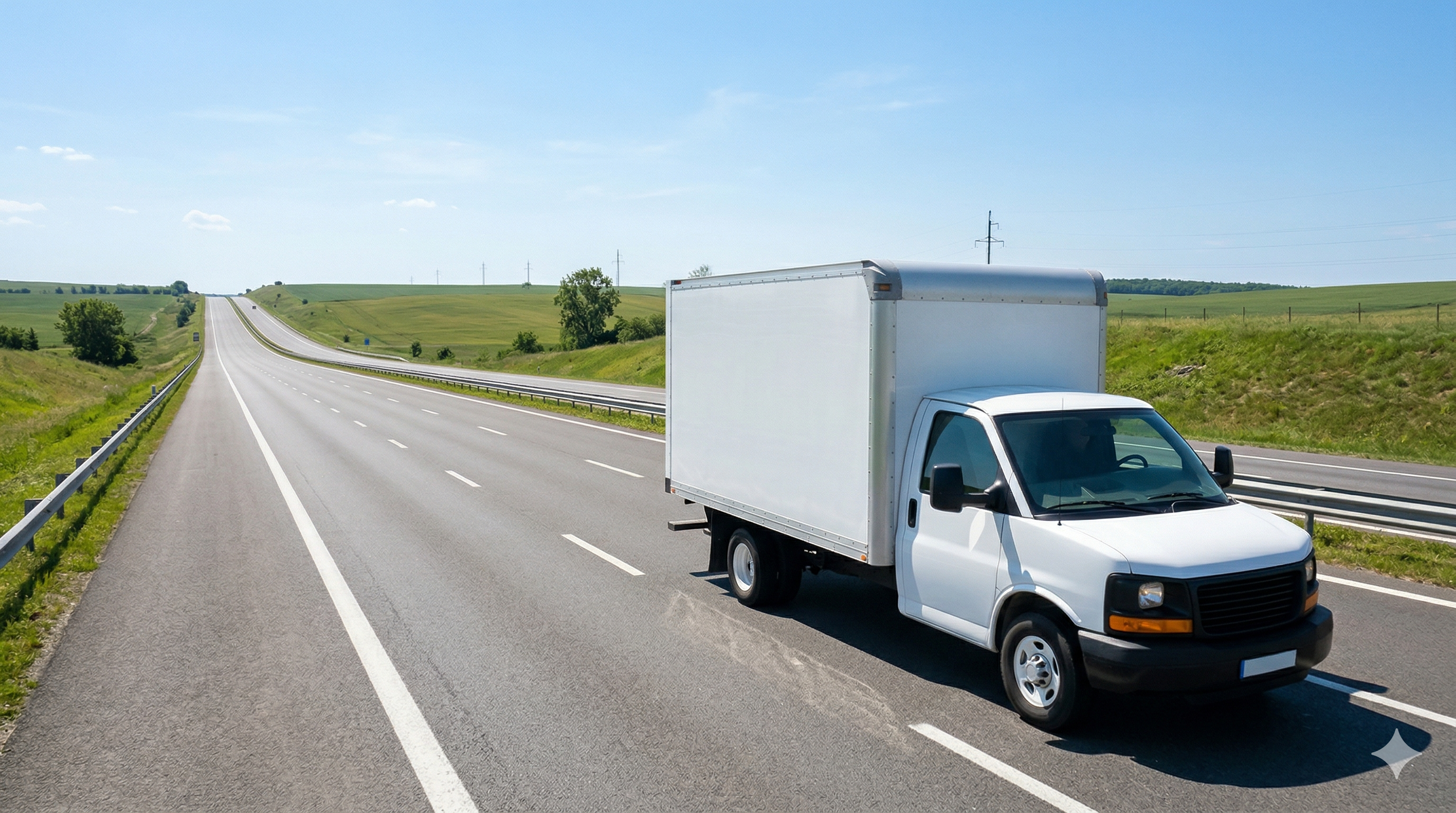 Box truck for freight delivery